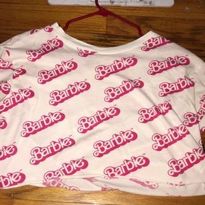 Barbie logo crop top size small